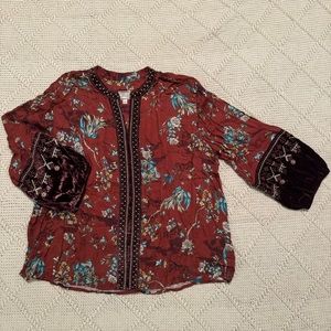 Johnny Was Blouse Red